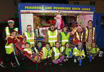 Scouts in Pembroke team up for charity Santa Run