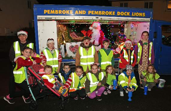 Scouts in Pembroke team up for charity Santa Run