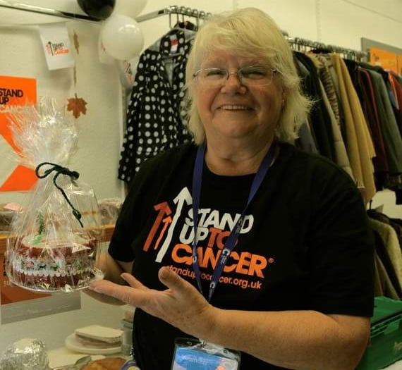 Maureen's Christmas cakes for charity sale in Tenby