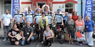 Long legs of the law complete cycling challenge for Hafal!