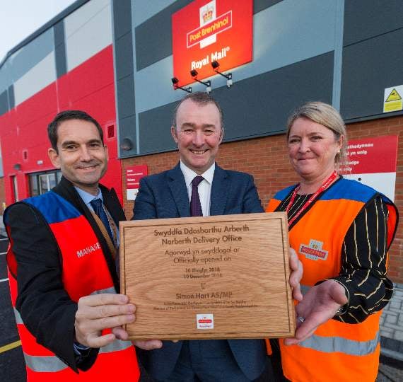 MP officially opens Royal Mail's new Narberth delivery office