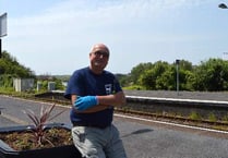John gets on board with Tenby train station adoption scheme