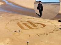 Tenby sand art helps raise awareness of organ donation