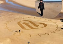 Tenby sand art helps raise awareness of organ donation