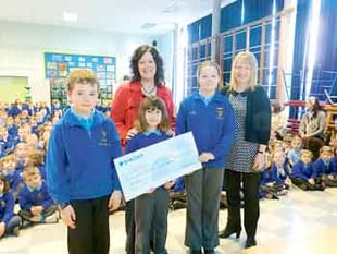 Tavernspite School and Barclays Bank  join together to help the Urdd Eisteddfod
