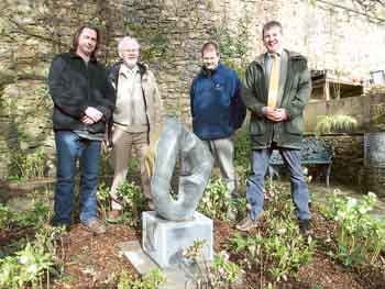 Sculpture unveiled to commemorate Colby’s Cynthia Scourfield-Lewis