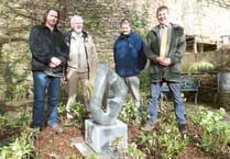 Sculpture unveiled to commemorate Colby’s Cynthia Scourfield-Lewis