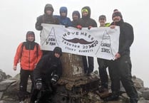 Intrepid nine scale the heights for men’s charities