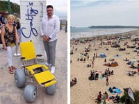 Beach wheelchair adapted for children now available to enjoy Tenby’s South Beach