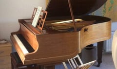 Historic grand piano donated from Pembrokeshire raises £500 for Wales Air Ambulance