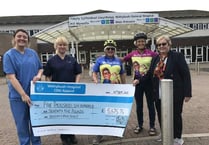 West to east cycle challenge raises over £5,000 for Withybush Cancer Day Unit