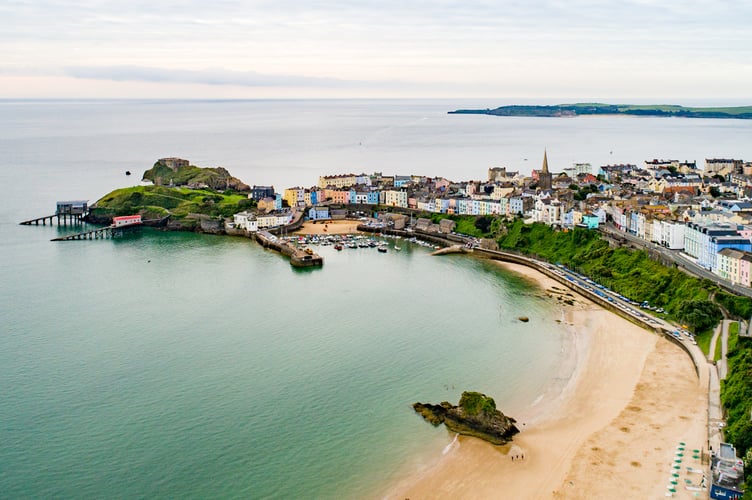 Tenby from the air
