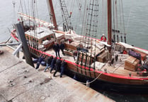 Pembroke Dock welcomes celebrity schooner