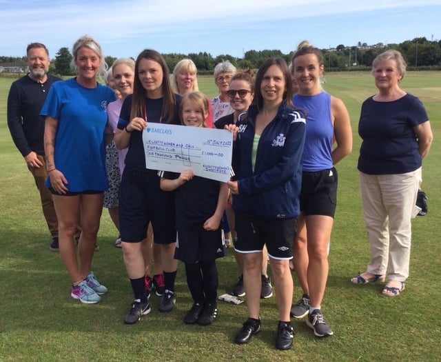 WI boost for Kilgetty AFC’s female footballers