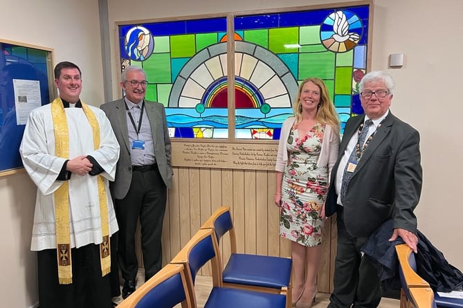 Pictured from left to right are Father Liam Bradley, Rev’d Martin Spain, Ms Laura Phillips and Rev’d Geoffrey Eynon.