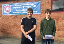 Dyffryn Taf School celebrates GCSE  success