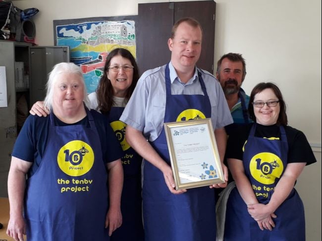 The Tenby Project receives Dementia Friendly certificate