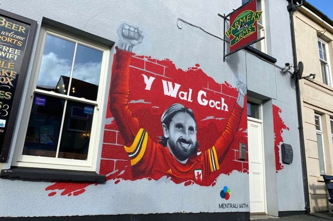 Mural of Joe Allen in Narberth