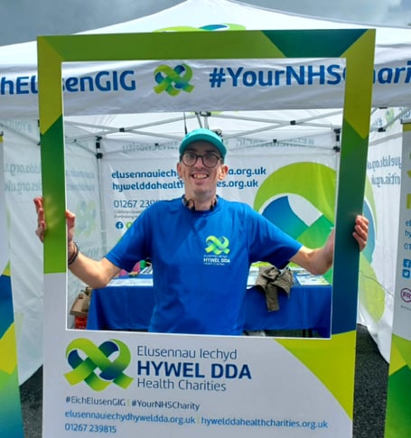 2022 participant James Day who raised funds for the Adult Clinical Decision Unit at Withybush Hospital, where he works.