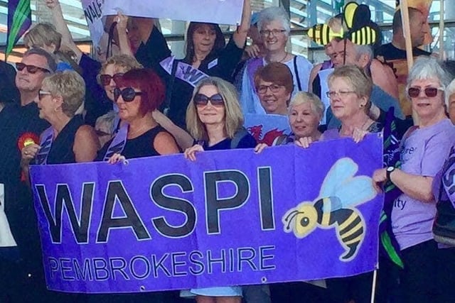 Pembrokeshire joins 1950s WASPI Women of Wales Fight Back Rally, Westminster