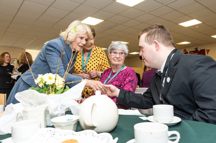 Her Majesty The Queen Consort meeting RVS volunteers