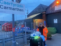 Carmarthen train cleaner Gwyn still going strong at 80