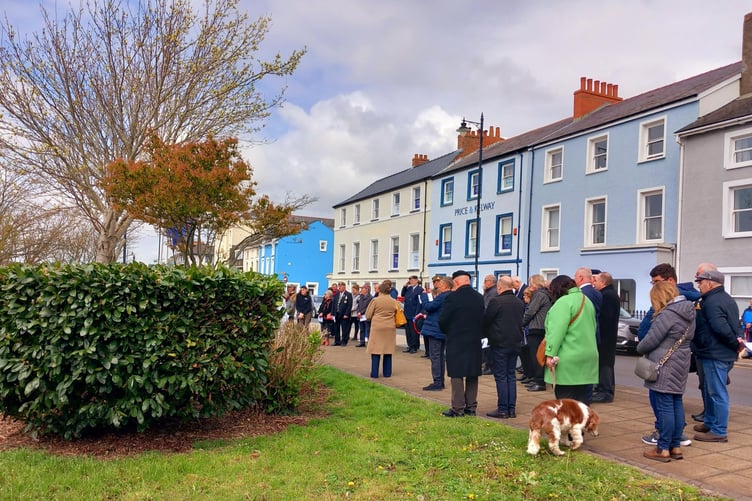 The Anzac Memorial Service at Milford Haven