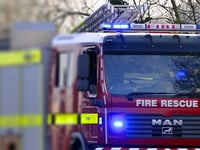 Garage fire at Monkton