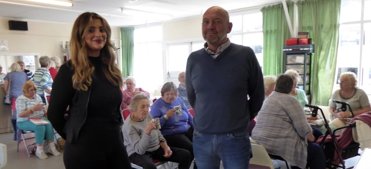 Paul and Casey from Celtic Wills were guest speakers at Tenby Friendship Club.