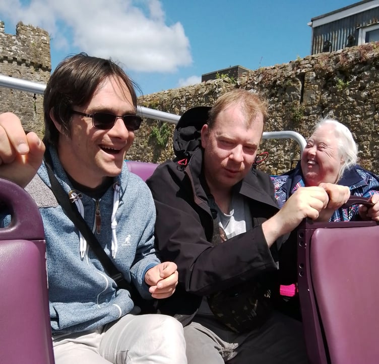 Open Top bus ride for members of the Tenby Project