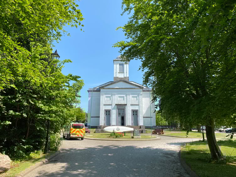Police van at Heritage Centre