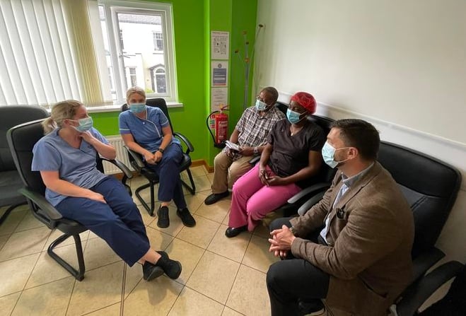 Stephen Crabb MP at MySmile Dentist in Milford Haven