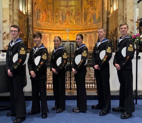 Maisie pictured third from the right at the King’s Coronation