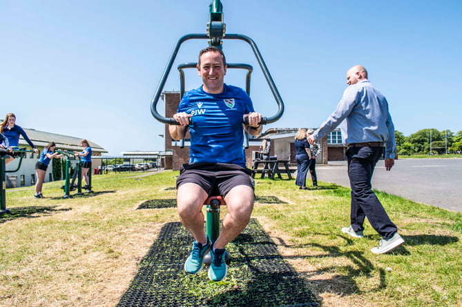 Outdoor Gym launch at Greenhill School Tenby