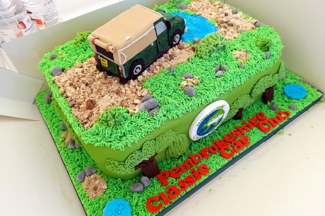 40th Anniversary Cake for Pembrokeshire Classic Car Club