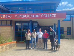 Pembrokeshire College Animal Care department welcomes Dogs 4 Wildlife