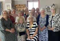 Tenby and District Inner Wheel thanks Val at president handover lunch