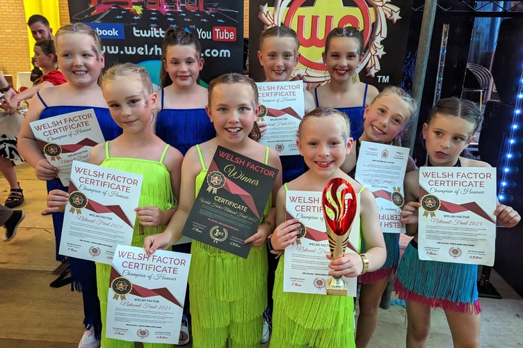 Under-11s Welsh Factor Champions from Dynamix Dance School in Saundersfoot