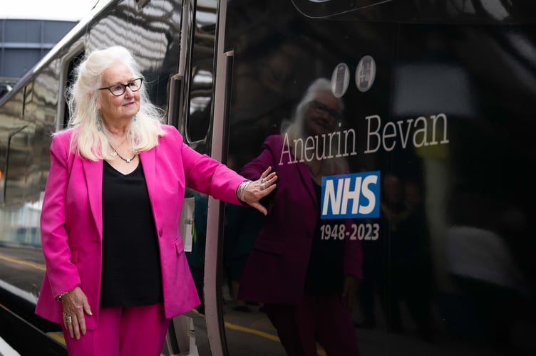 NHS train naming ceremony