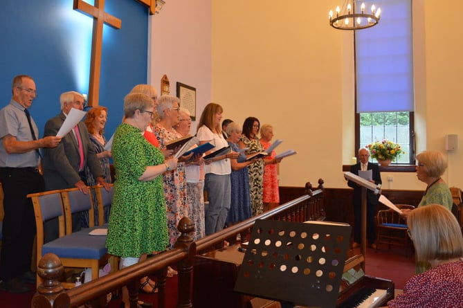 Sankey hymn singing at Carew Wesley Chapel Anniversary celebration