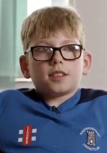 Caiden, 11, young carer from Pembrokeshire