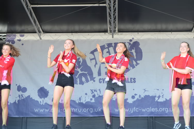 A scene from last year’s Wales YFC Dance competition