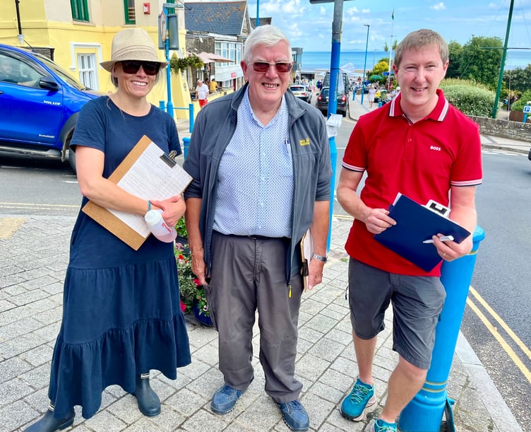 Judging Saundersfoot in Bloom were Keith Williams, Chairman, Rachel Treadway-Williams and David Cox.