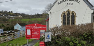 Sunday service at Saundersfoot Methodist Church