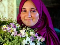 Books, Blinis and National Poet of Wales Hanan Issa at Llangwmlitfest