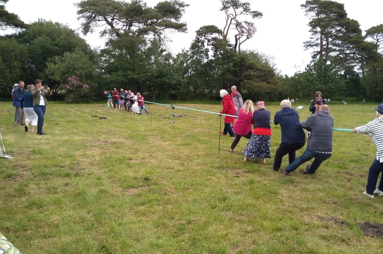 Tug of War fun at Llanteg