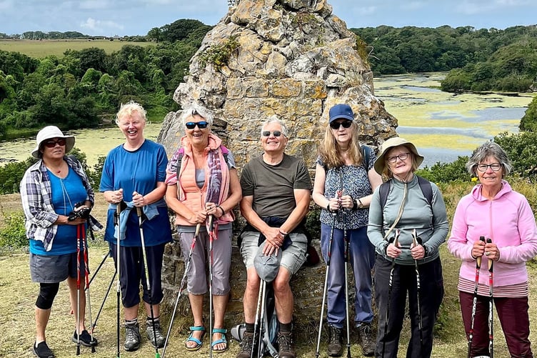 Nordic Walkers at Bosherston