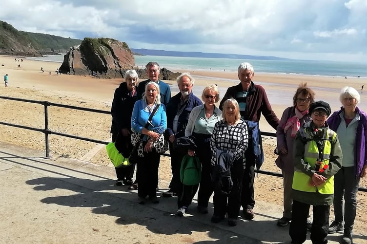 Steadies near North Beach, Tenby