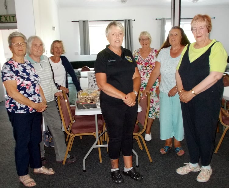 Members of Hundleton WI and Sharon from Monkton Swifts