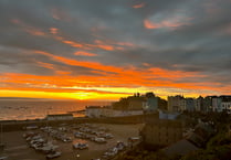 Tenby Harbour sunrise and magical fog snapped up by visitor